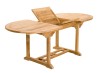 FUN - Garden Table for 6/8 People - Teak Wood - 150/200*90 cm