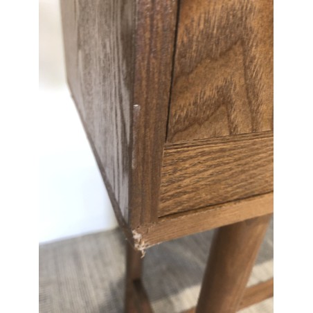Console en bois couleur naturelle 2 tiroirs - Seconde Main
