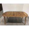 Table de jardin extensible en bois d'acacia huilé 180/240x110cm | SECONDE VIE