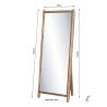 Miroir sur pieds en bois recyclé | Seconde Main