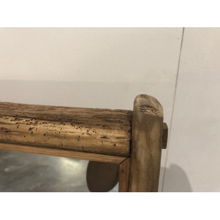 Miroir sur pieds en bois recyclé | Seconde Main