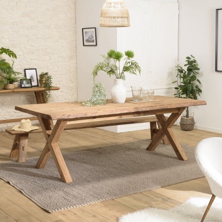 Table à manger rectangulaire 220x100cm | SECONDE MAIN