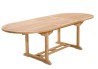 FUN Garden Table for 8/10 People - Extendable Oval 180/240*100 cm - Teak Wood