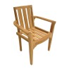 Ensemble 2 fauteuils jardin bois teck