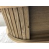 Console ovale 80x30cm en bois | Macabane seconde main