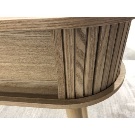 Console ovale 80x30cm en bois | Macabane seconde main