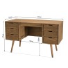 Bureau - Bois de sapin ciré - SECONDE MAIN