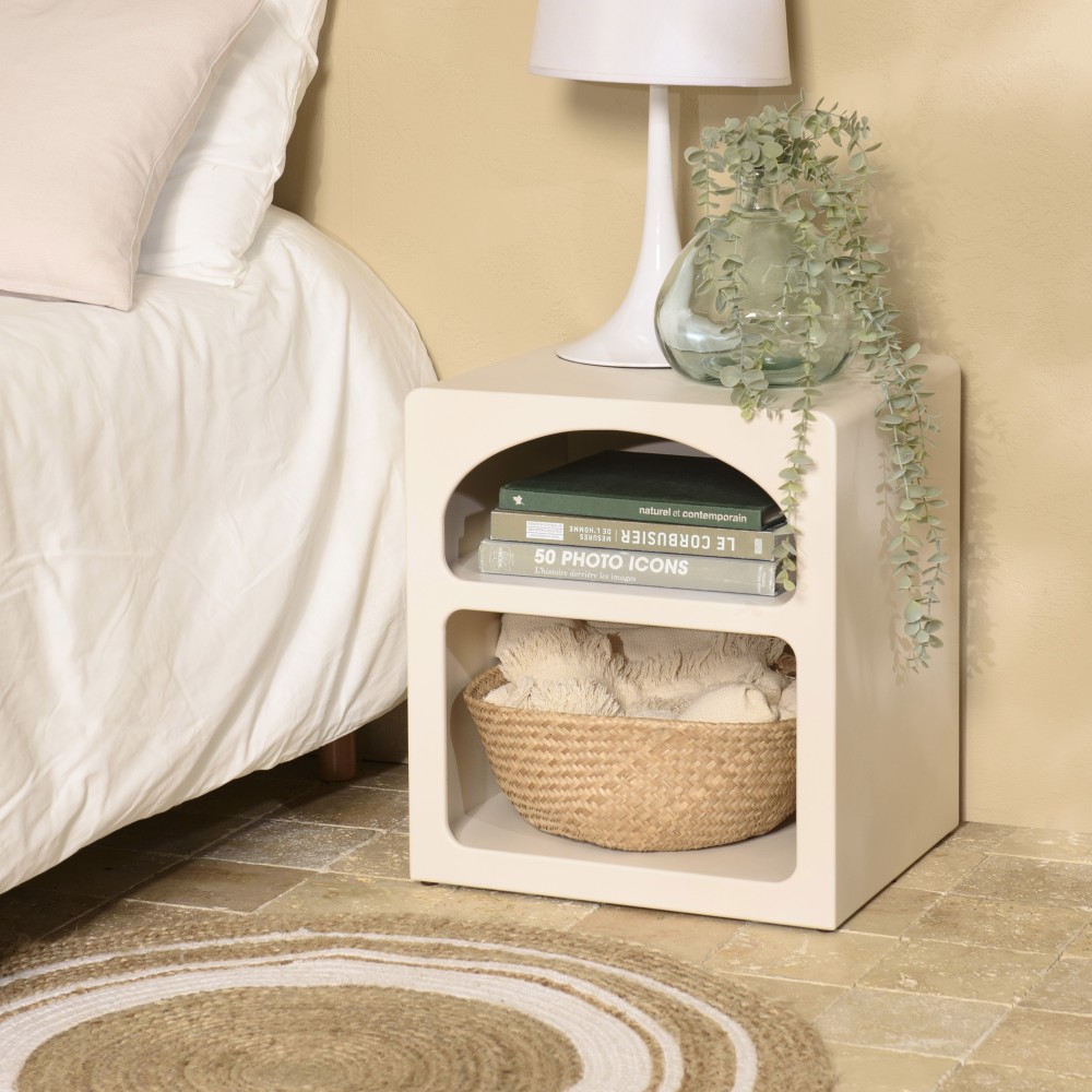 Chevet 2 niches couleur beige - Seconde Main