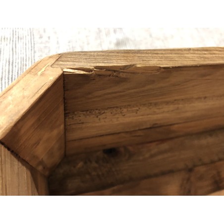 SECONDE MAIN - Coffre rangement marron bois