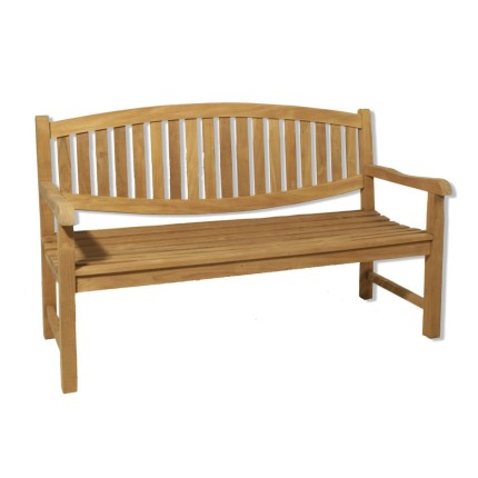 Banc de jardin ovale en bois Teck - Résistant et durable