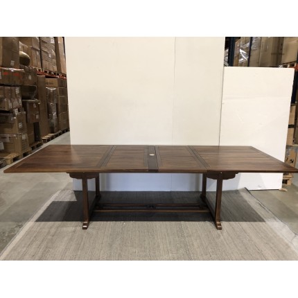 MAEVA Garden Table for 10/12 People - Rectangular Teak Wood