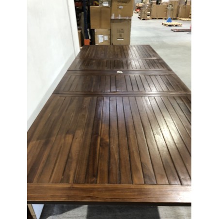 MAEVA Garden Table for 10/12 People - Rectangular Teak Wood