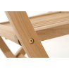 Ensemble 2 chaises de jardin Lombock en teck