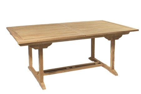 Table de jardin en bois Teck extensible 8/10 personnes