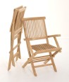 Ensemble 2 fauteuils jardin Java bois Teck