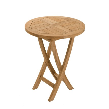 Table de jardin ronde en bois Teck - Qualité premium