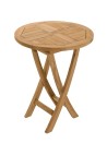 Table de jardin ronde en bois Teck - Qualité premium