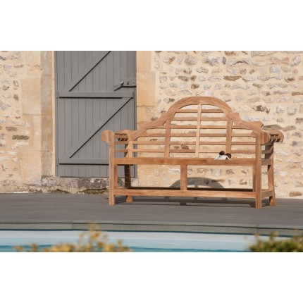 Banc de jardin Sumatra en bois Teck