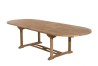 Table de jardin ovale en bois de teck - 10/12 personnes