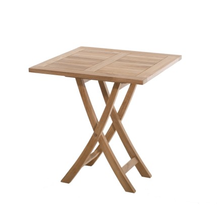 Table de jardin 2 personnes en bois Teck
