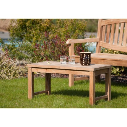 Table basse de jardin en bois de teck - Qualité premium