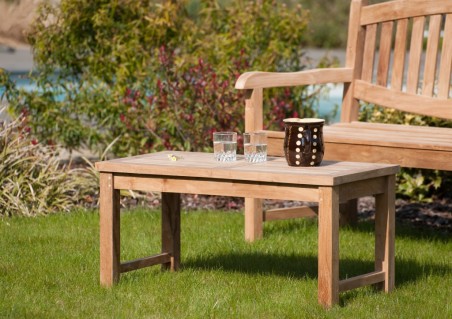 Premium Teak Garden Coffee Table - 90x45cm