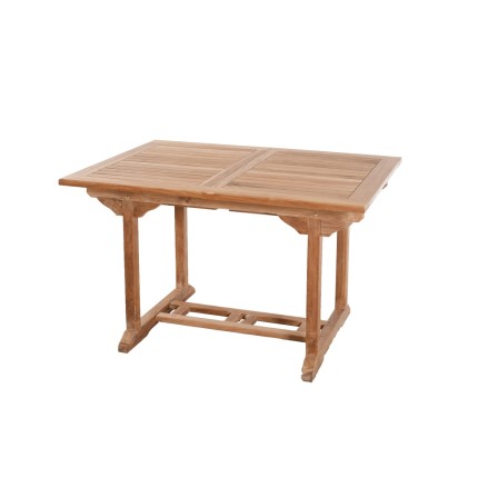 Table de jardin en bois Teck - 4/6 personnes - extensible
