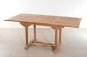 Table de jardin en bois Teck - 4/6 personnes - extensible