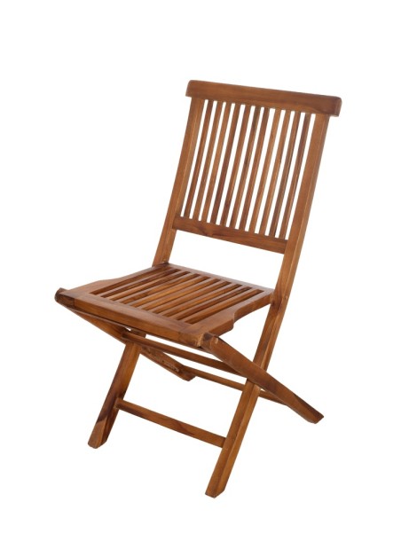 Ensemble 2 chaises de jardin Java Teck huilé MAEVA