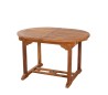 Table de jardin ovale extensible en bois Teck huilé