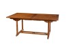 Table de jardin en bois Teck huilé - 180/240 x 100 cm