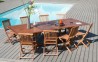 MAEVA Teak Wood Garden Furniture Set for 10/12 People