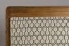 Fauteuil WALLY bois teck tissu vert scandinave