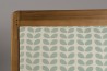 Fauteuil bois teck WALLY - Tissu bleu clair - Design et confort