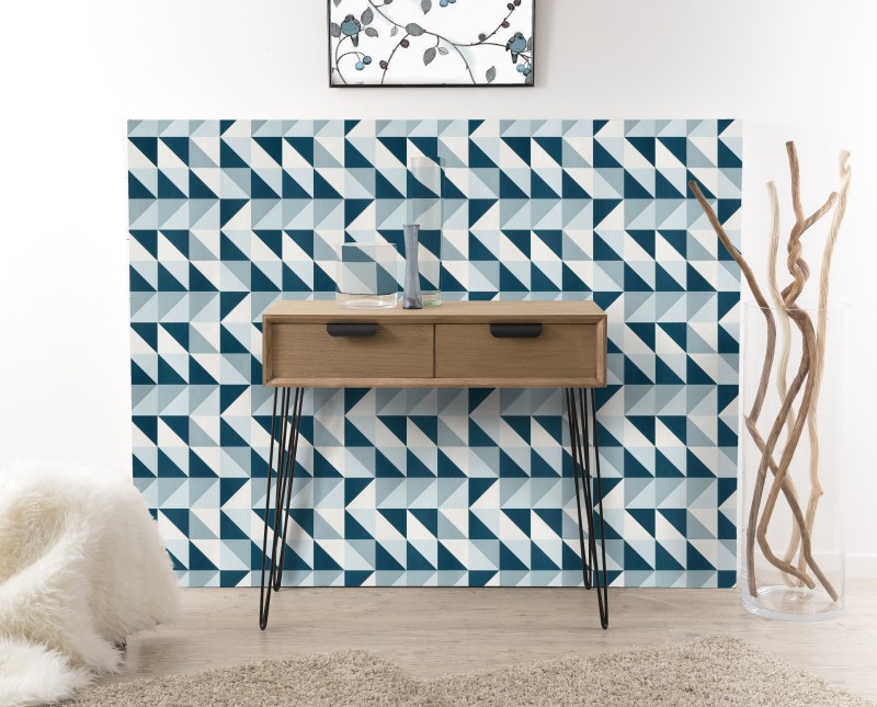 MARGAUX Natural Wood Console Table with 2 Drawers MARGAUX Natural Wood Console Table with 2 Drawers