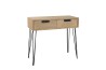 MARGAUX Natural Wood Console Table with 2 Drawers