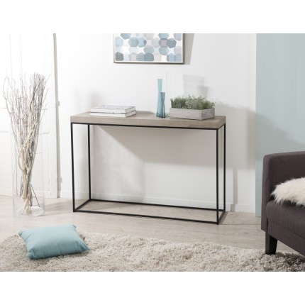 JULIA Console Table - Metal Straight Legs
