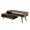 Meuble TV rotatif Sixtine - Teck recyclé - Design scandinave