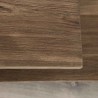 SIXTINE TV Stand - 2 Shelves Recycled Teak Top Black Metal Legs