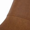 TOM - Set of 2 Brown John Bar Stools, Seat Height 65 cm