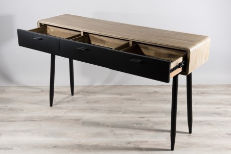 Console PALOMA - Bois Acacia et Métal Noir