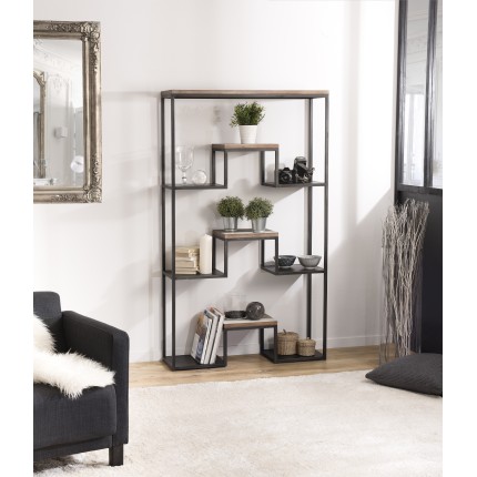 Étagère LEANDRE XL noire 100 x 170 cm