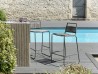 EMILE Metal and Synthetic Rope Garden Bar Stool