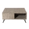 EMILE - Gray Stained Teak Wood Garden Coffee Table