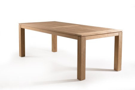 KIM Garden Table for 6/8 People - DENVER 220 x 100 cm Teak Wood