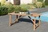 KIM - Garden Table for 6/8 People - SOHO 180 x 90 cm Teak Wood