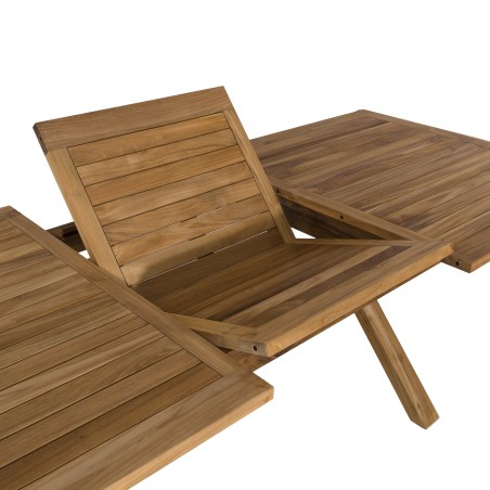 Premium Teak Garden Table - Rectangular - Extendable - 180/240x100 cm