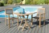 Teak Wood Garden Furniture Set - 2 Person Outdoor Patio Set