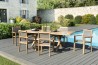 Teak Wood Garden Furniture Set - Premium Outdoor Dining Set