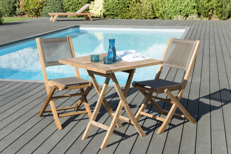 Teak Wood Garden Furniture Set - 2 People - Outdoor Patio Set Teak Wood Garden Furniture Set - 2 People - Outdoor Patio Set